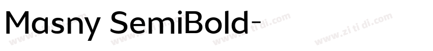 Masny SemiBold字体转换 Masny SemiBold字体转换